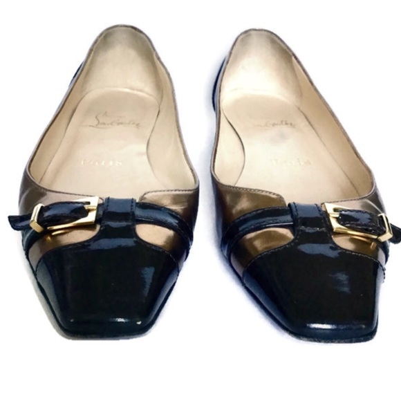 Christian Louboutin Shoes - Christian Louboutin Metallic Flats Size 36/6